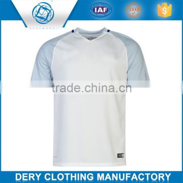 Promotion custom soccer jersey in 100% polyester material
