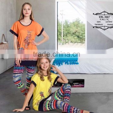 girls printed summer turkish cotton pajama