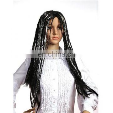 MCW-0399 Party Masquerade synthetic long women black and white dreadlocks wig