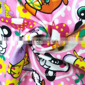 hot selling 220gsm 152cm cotton printed lycra fabric