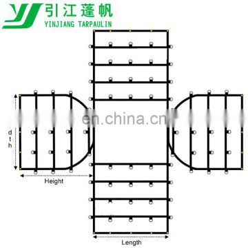 Flat Coil Tarp with Side Flaps for Flatbed Truck