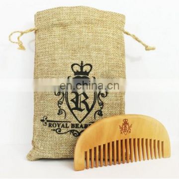 wholesale hemp drawstring pouch bag for packing comb