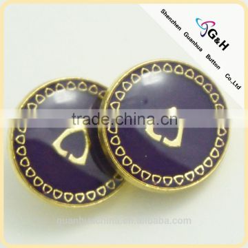 alloy spring snap button with color Epoxy