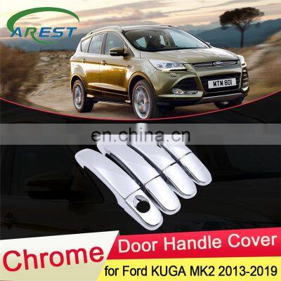 for Ford KUGA MK2 2013 2014 2015 2016 2017 2018 2019 Luxuriou Chrome Door Handle Cover Trim Catch Car Set Stickers Accessories