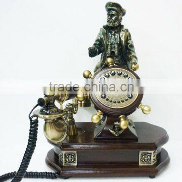 Resin ,man -made vintage old telephone European style