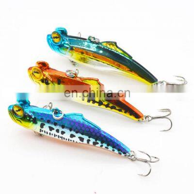 WeiHai 6.5cm/12.7g Sinking Lipless Crankbaits Hard Artificial Winter Fishing VIB Vibration Bait Ice Fishing Lures