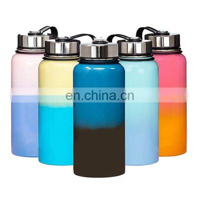 32oz powder coated double wall insulated vacuum stainless steel water bottle