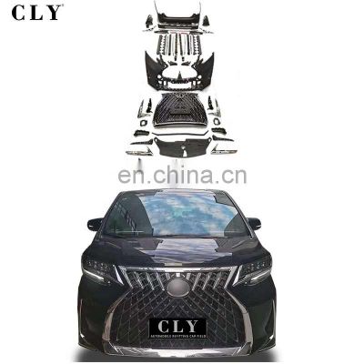 CLY Car Bumpers For Toyota Alphard Facelift LM Bodykits Grilles Front rear car bumpers Diffuser No Need Change Headlight
