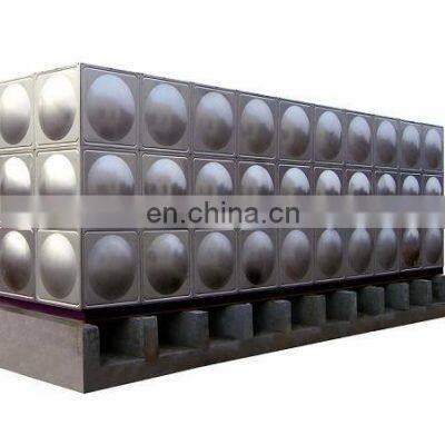 Industrial Large Volume Rectangular Stainless Steel Drinking Water Storage Tank