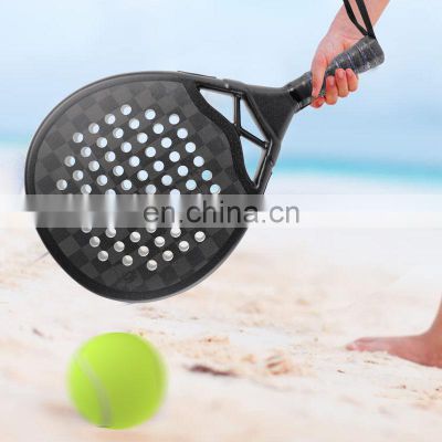 Pro Supplier Custom Padel Racket Beach Tennis Fiberglass Carbon 3K 12K 18K Paddle
