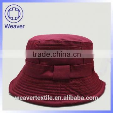 Design your own plain red bucket hats for wholesale