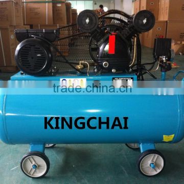 KINGCHAI Machinery Factory Portable Belt Driven 100L 150L 200L 300L Piston Type Air Compressor
