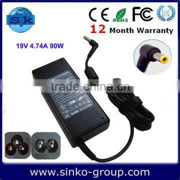 power adapter 19V 4.74A 90W 5.5*2.5mm for DELL Notebooks