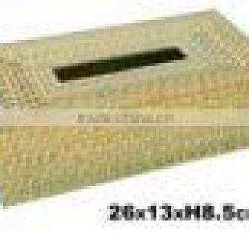 Bamboo and rattan tissue box