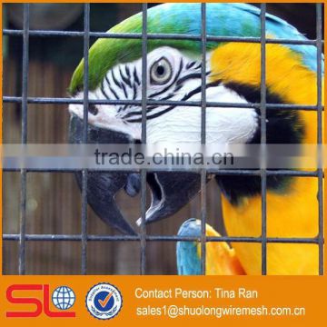 Hebei Shuolong supply 4ft. x 50ft. 14-Gauge green PVC coated welded steel wire mesh for parrots