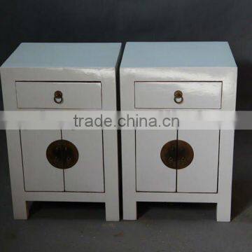 Chinese antique reproduction wooden bedside cabinet