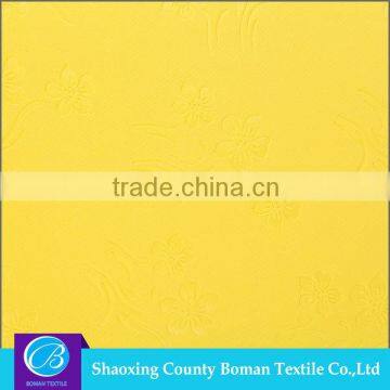 Textile fabrics supplier 2015 new Dress Elastic plain dyeing embossed fabric