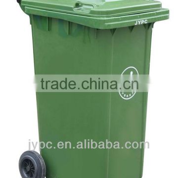 100% virgin PE 240L outdoor industrial plastic garbage bin with wheels