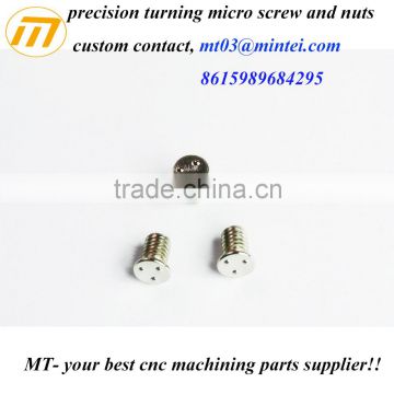 custom precision micro steel screw and nuts