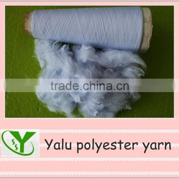 raw white 100% polyester spun yarn & PSF