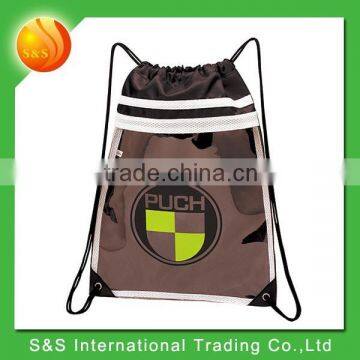 Custom promotional cheap clear drawstring bag