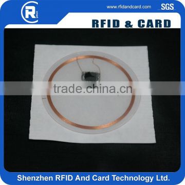 125khz EM4200 ID card round rfid sticker with adhesive