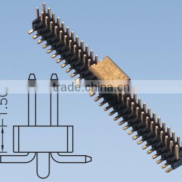 Double Row SMT Pin Header Connector With Post 1.27mm