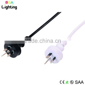 Braided electrical wire with plug for pendnat light
