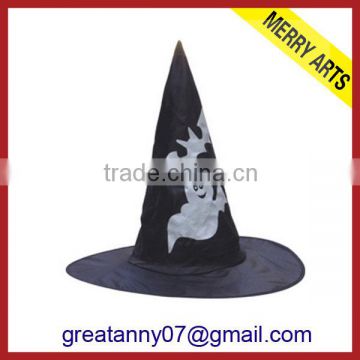 2015 new product Hot Sale Black Halloween hat for fancy ball with bat logo