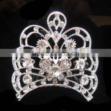 small crystal tiara combs