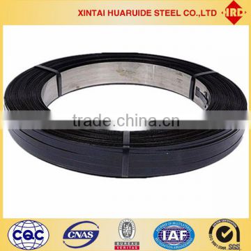 CHINA FACTORY-Hua Ruide Steel-Oscillated wound-Black Coated Wax Steel Strapping Packing-Tensile Strength of Steel Strap