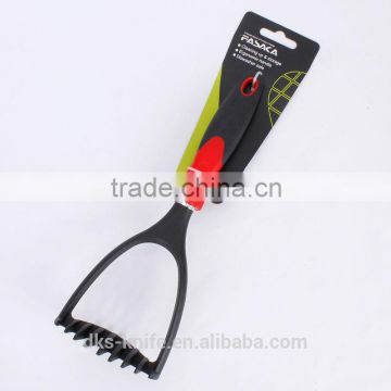TSY001-PP New Packing Black Nylon Potato Presser with Black PP and Red TPR handle Nylon Kitchen Tools