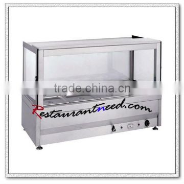C245 Electric Stainless Steel With Straight Glass Bain Marie