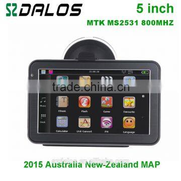 High quality Free world map 5 inch GPS Navigation for car gps navigator