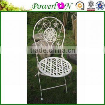 Sale Unique New Metal White Round Garden Chair Outdoor Furniture For Patio Park