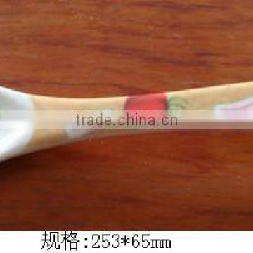 Melamine high quality printing colored plastic spoon