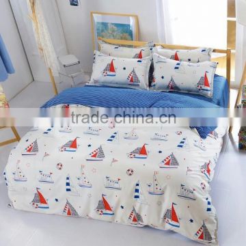 pure cotton kids cartoon bedding children bedding ocean boat bedding