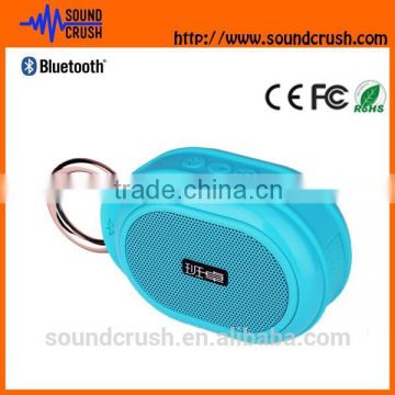 2015 mini portable bluetooth speaker with removable carabiner, wirless 3W speaker