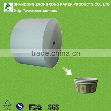 PE coated raw material for paper bowl