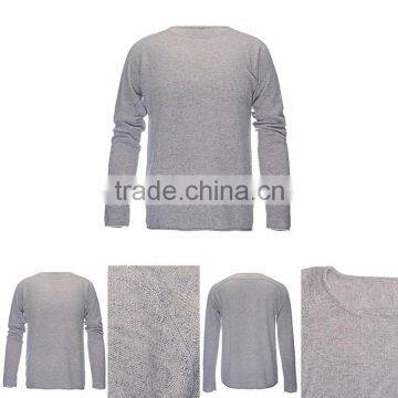 China wholesale sweatshirts manufacturer crewneck pullover men's 100% cashmere sweater