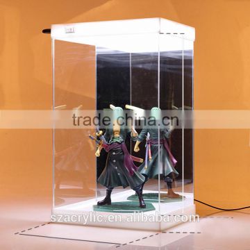 LED Light acrylic figure display case