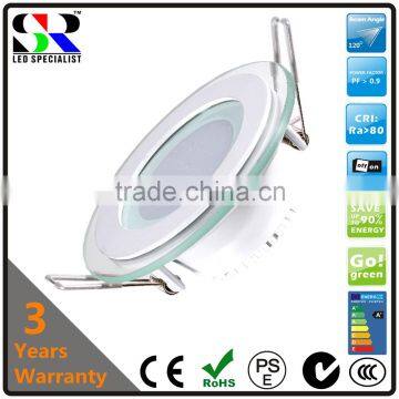 family series design led dimmable long warranty glass panel down light