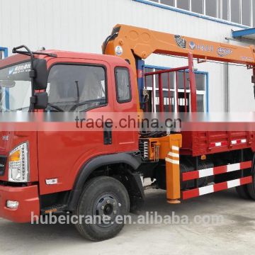 5ton loading crane truck mounted, Model No.: SQ5S3, hydraulic crane with telescopic arms