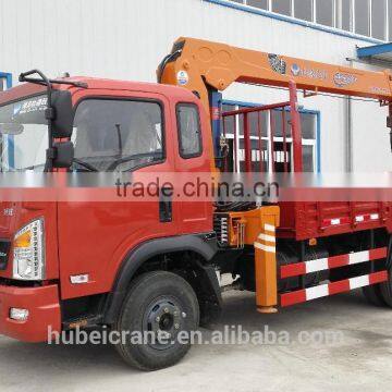 5ton loading crane truck mounted, Model No.: SQ5S3, hydraulic crane with telescopic arms