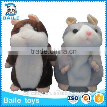 Wholesale electronic recording voice talking hamster plush toys