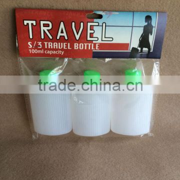 3PC travel bottles set 100ML TG30091