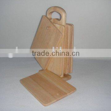 rubber wood boards / wooden shopping board