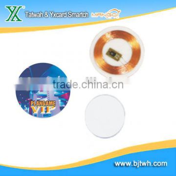 13.56MHZ ,Classsic 1K Chip RFID Disc Tag with 3M Adhesive