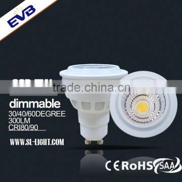 2015 new 5w 7w 9w high lumen GU10 MR16 dimmable led cob spotlight