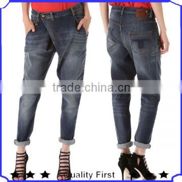 Fashion stretch denim jeans Designer Harem jeans women customized